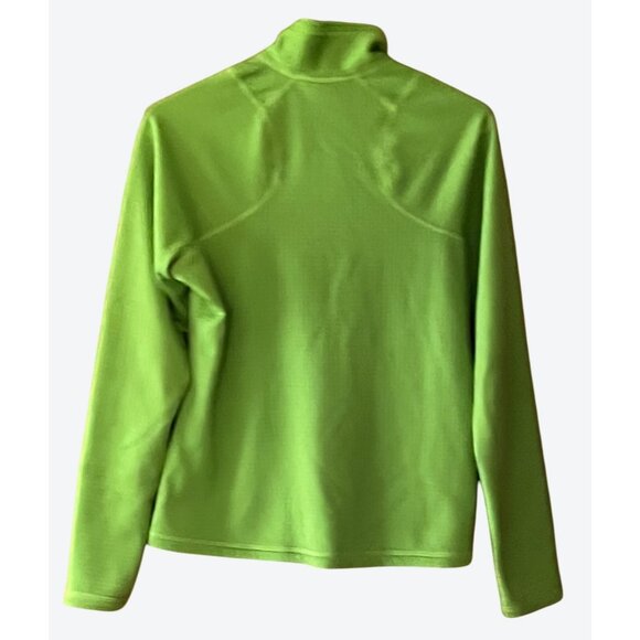 Patagonia Women's Small R1 Long Sleeve 1/4 Zip Waffle Fleece Green Apple - Picture 4 of 7